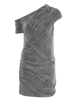 iro one shoulder dress Iro Mosby One-Shoulder Mini Dress, 40 / Black
