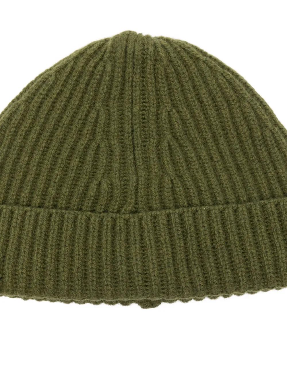 Amaranto Ribbed-knit Beanie In Green