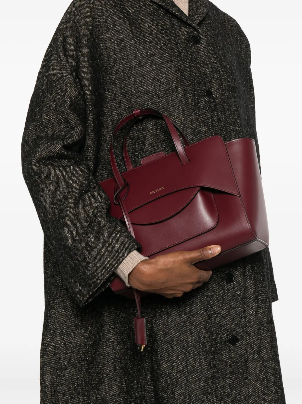 HIDESINS leather tote bag - Rood