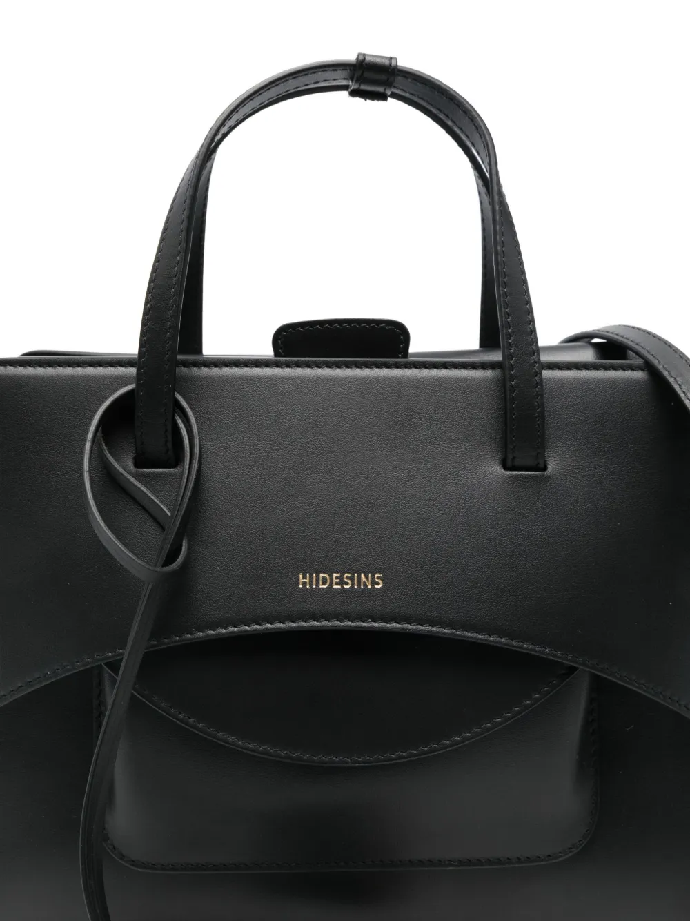 Hidesins Logo-stamp Tote Bag In Black