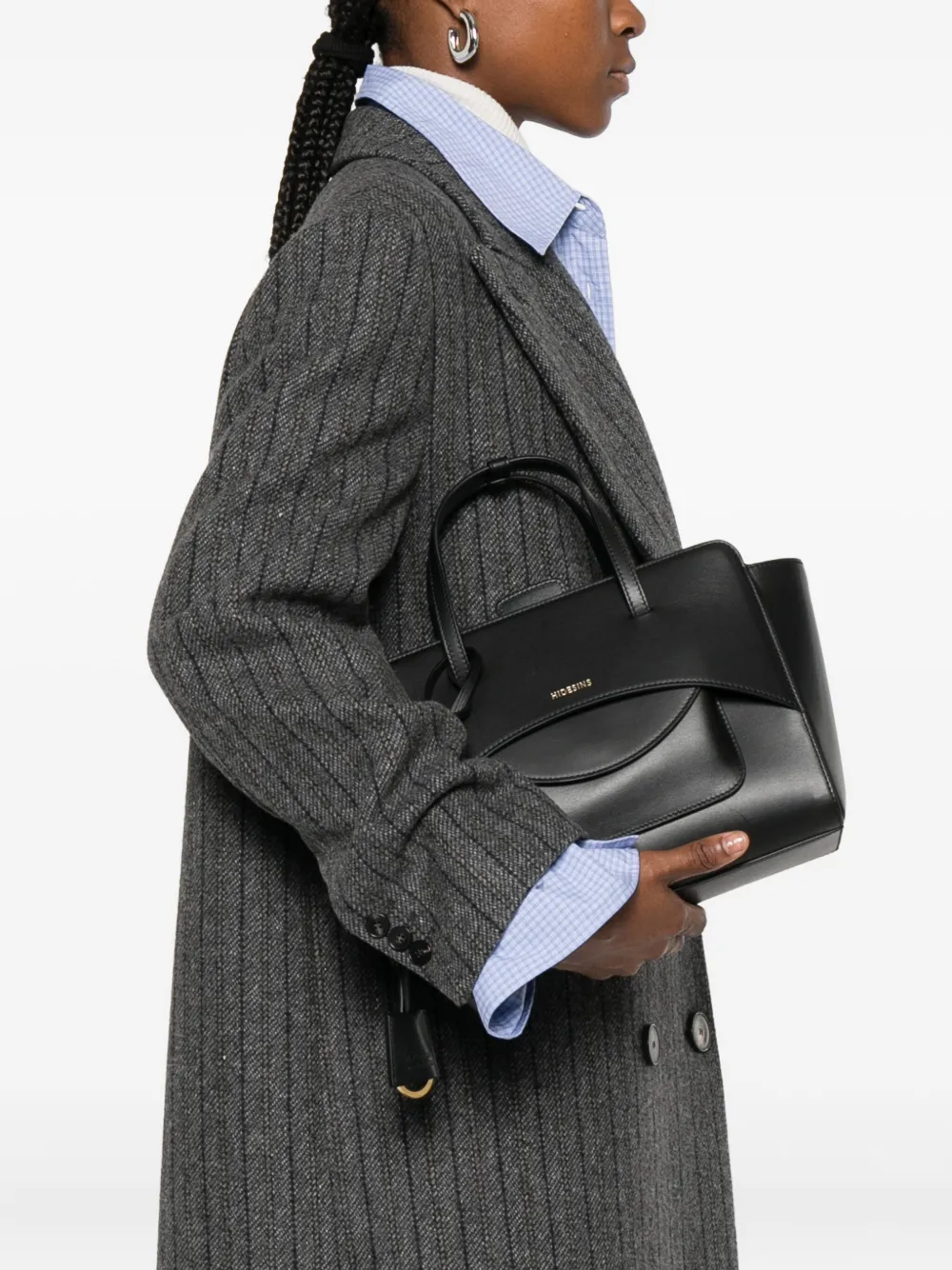 HIDESINS logo-stamp tote bag - Zwart