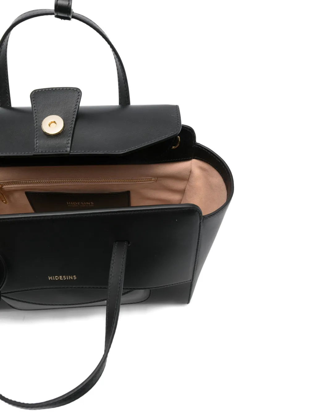 Hidesins Logo-stamp Tote Bag In Black