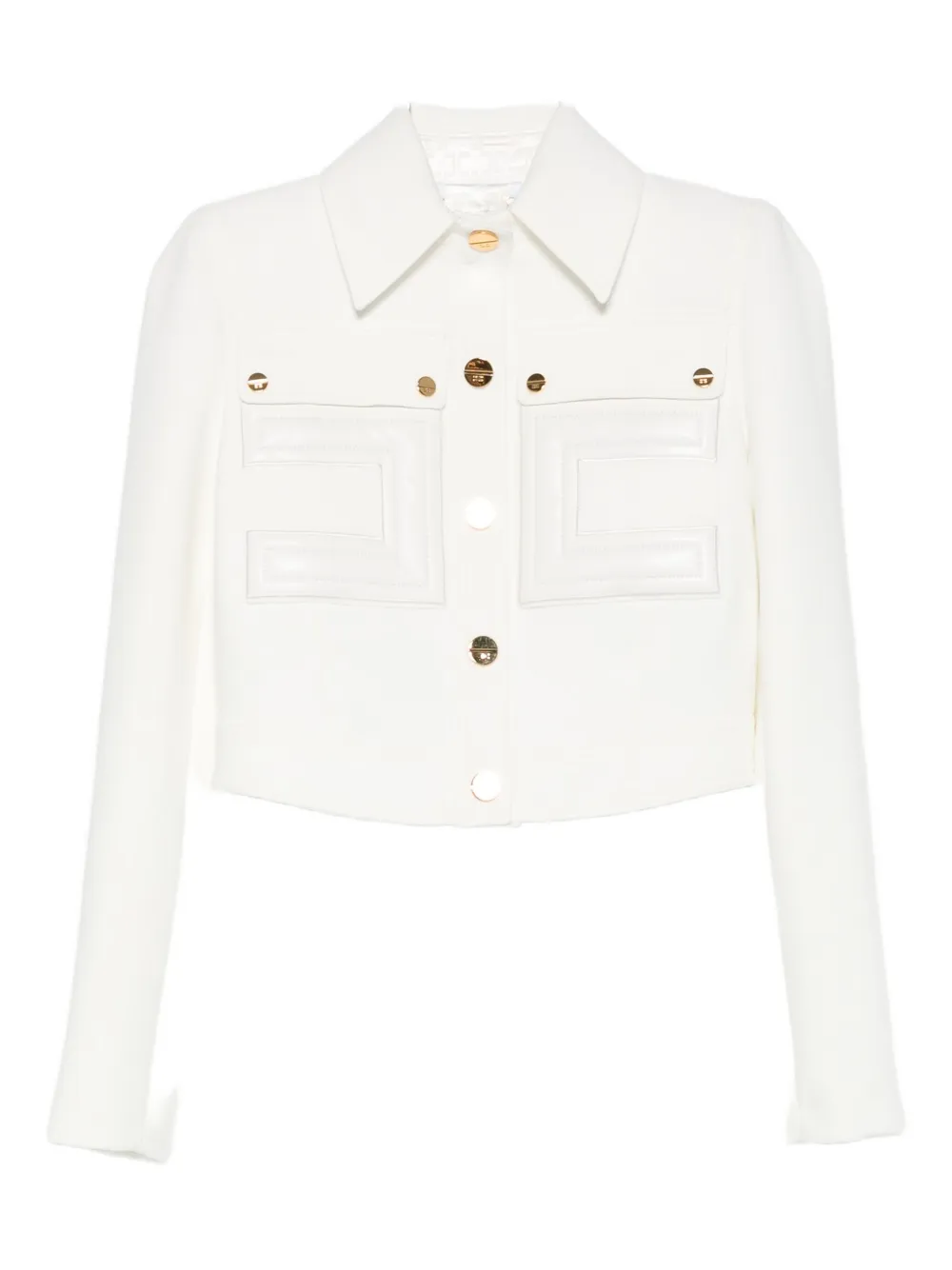 Elisabetta Franchi Jackets Light And Natural In White