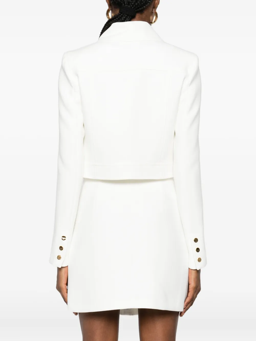 Elisabetta Franchi Jackets Light And Natural In White