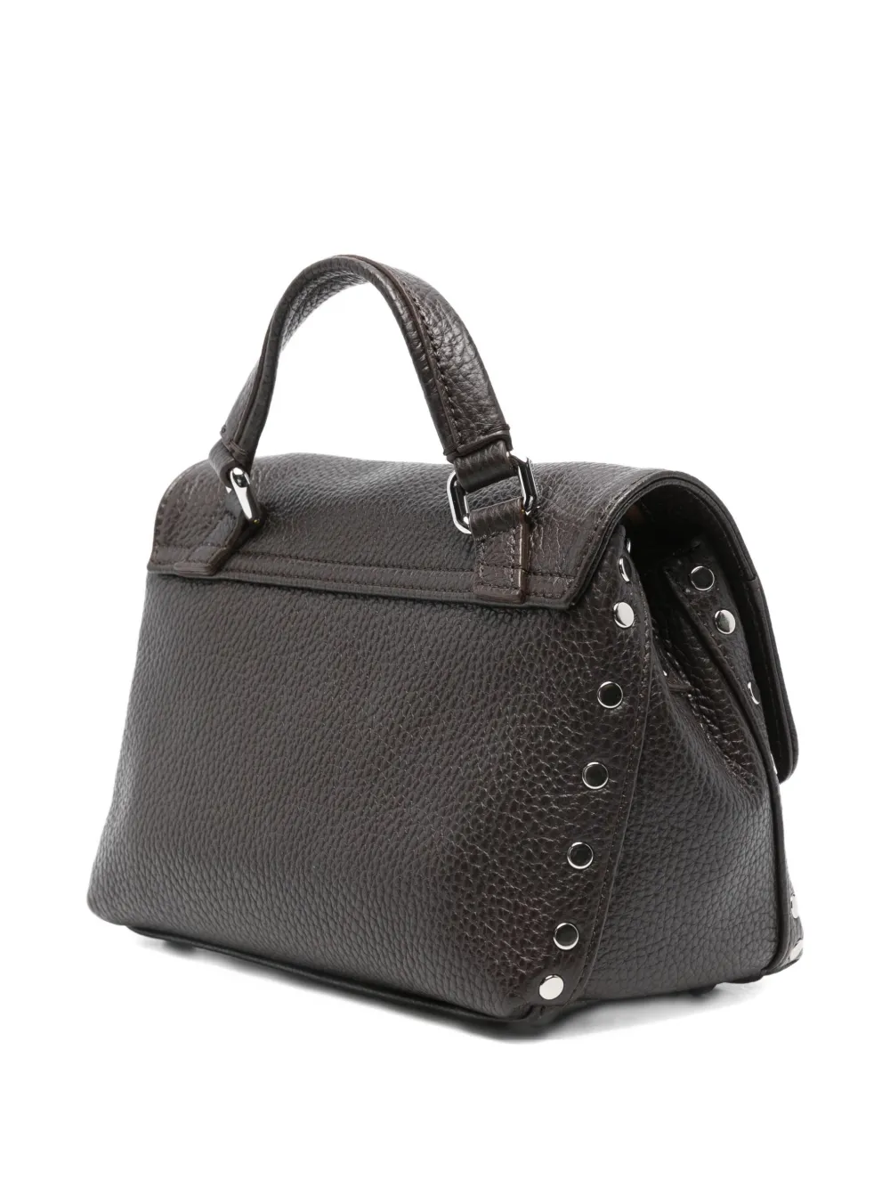 Zanellato Shopper met draaislot en textuur - Bruin