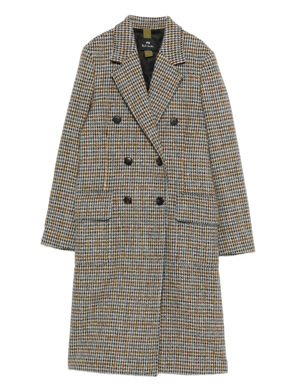 Paul Smith ハウンドトゥース コート - ブラック Paul Smith ハウンドトゥース コート - ブラック