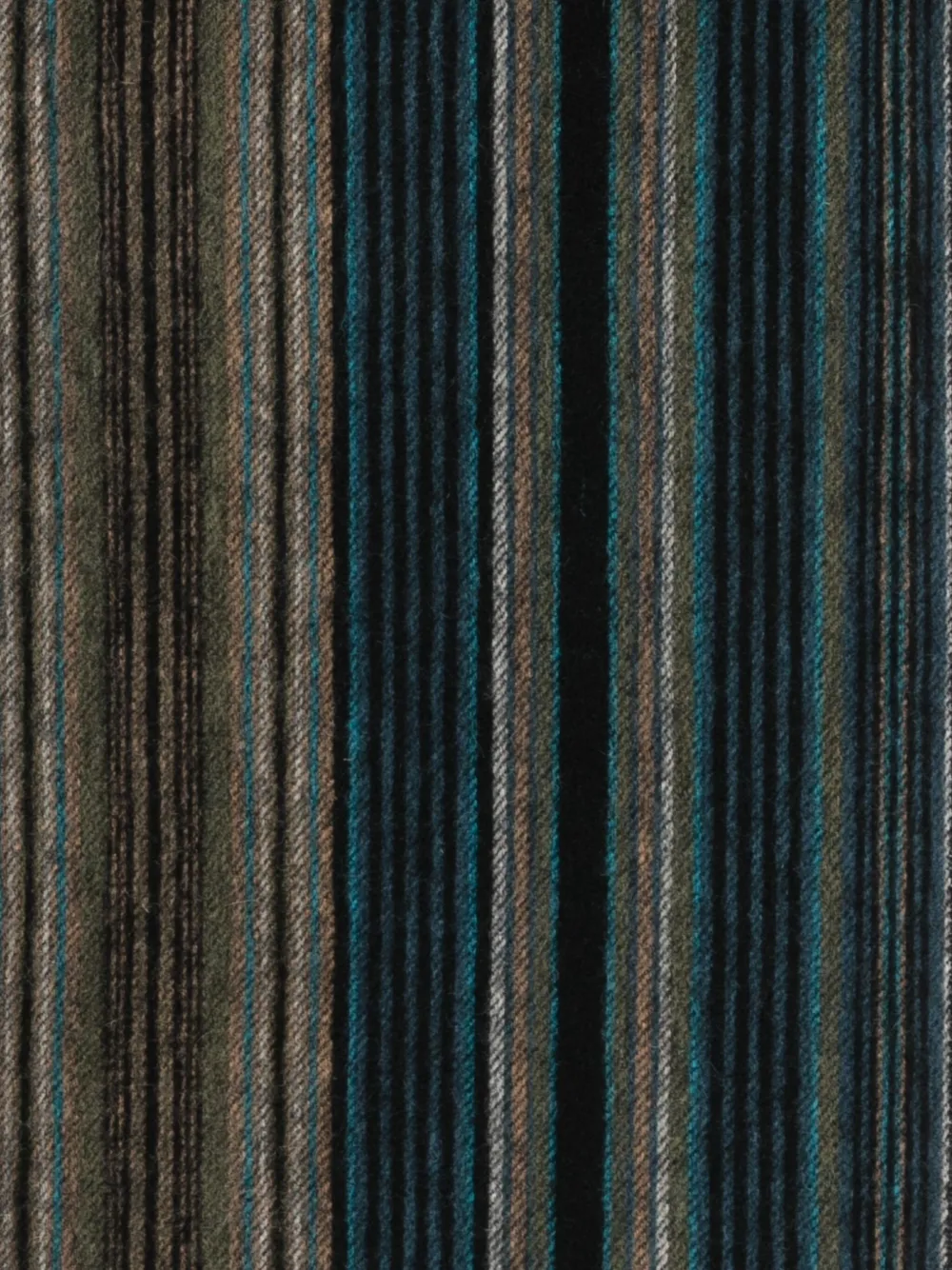Paul Smith striped fringed scarf - Zwart