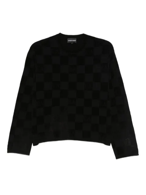 Emporio Armani checked sweater