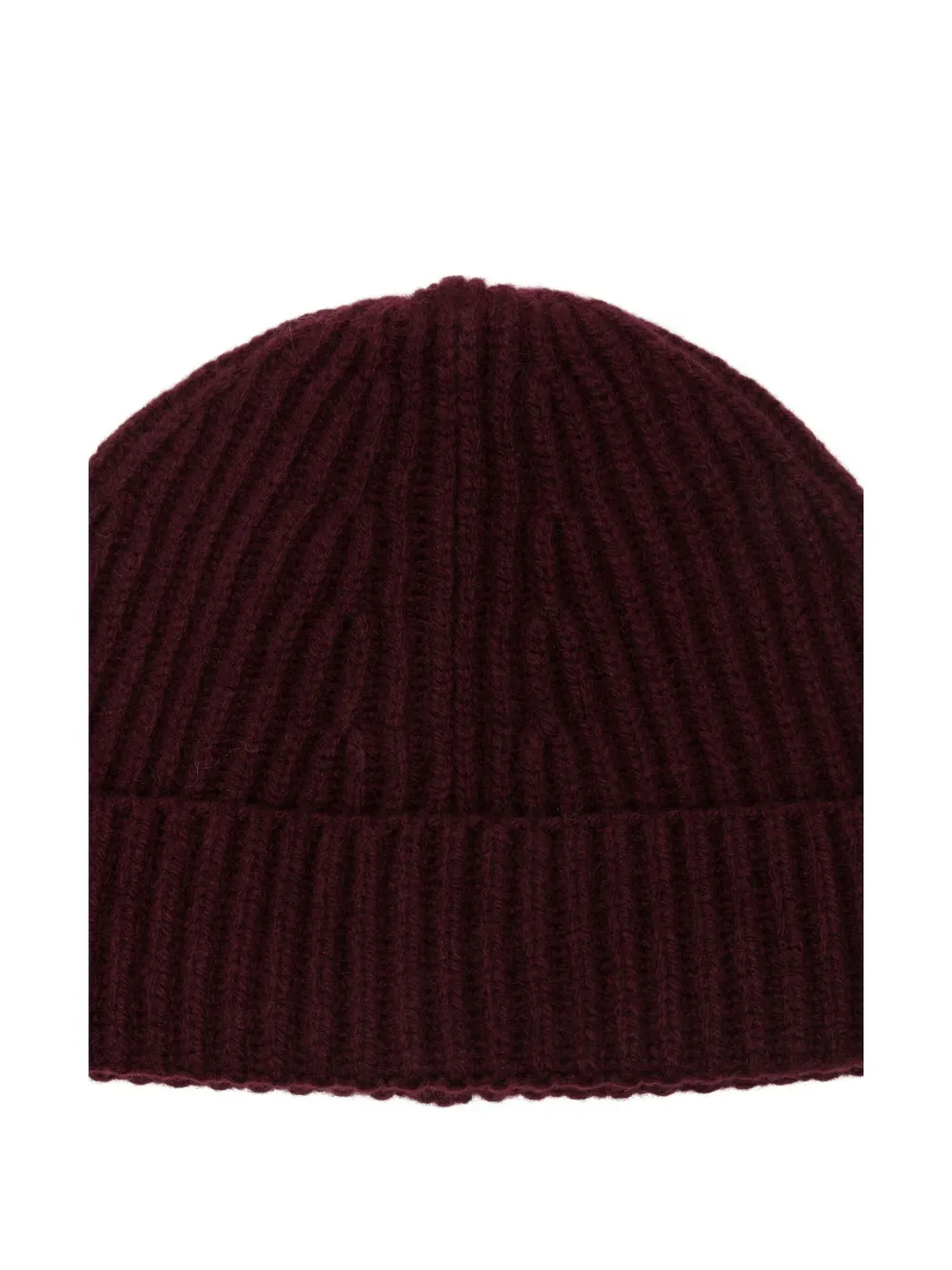 Amaranto Ribbed-knit Beanie In Brown