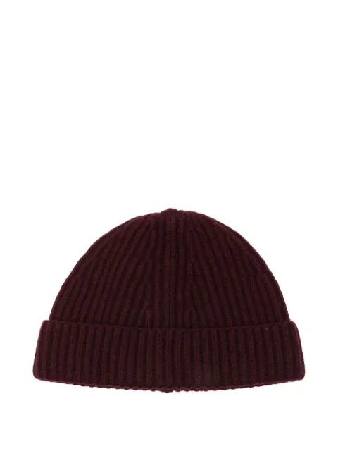 AMARANTO  ribbed-knit beanie