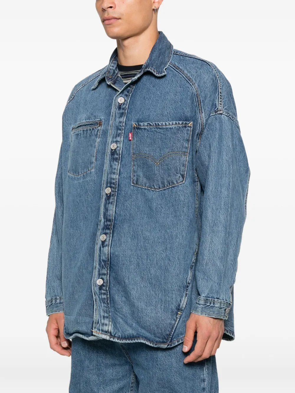 Levi's Twist denim jack Blauw