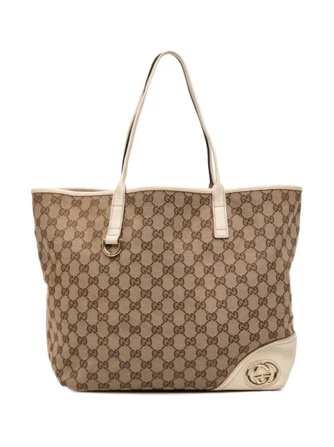Gucci Pre-Owned 2016-2025 Large GG Canvas New Britt tote bag