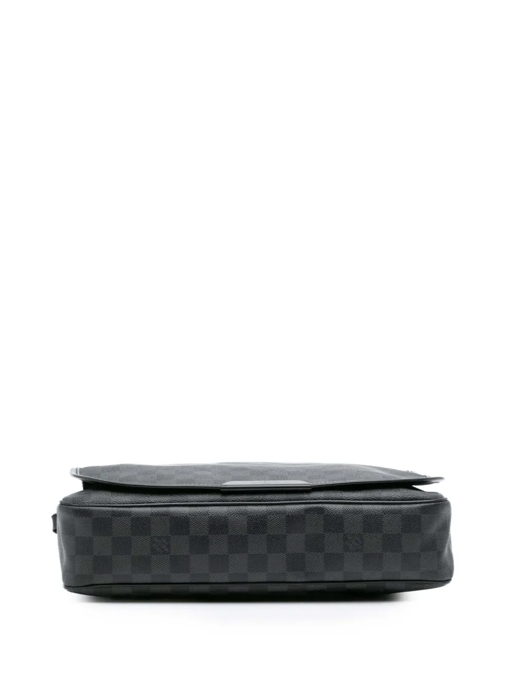 Pre-owned Louis Vuitton 2009 Damier Graphite Daniel Mm Crossbody Bag In Black
