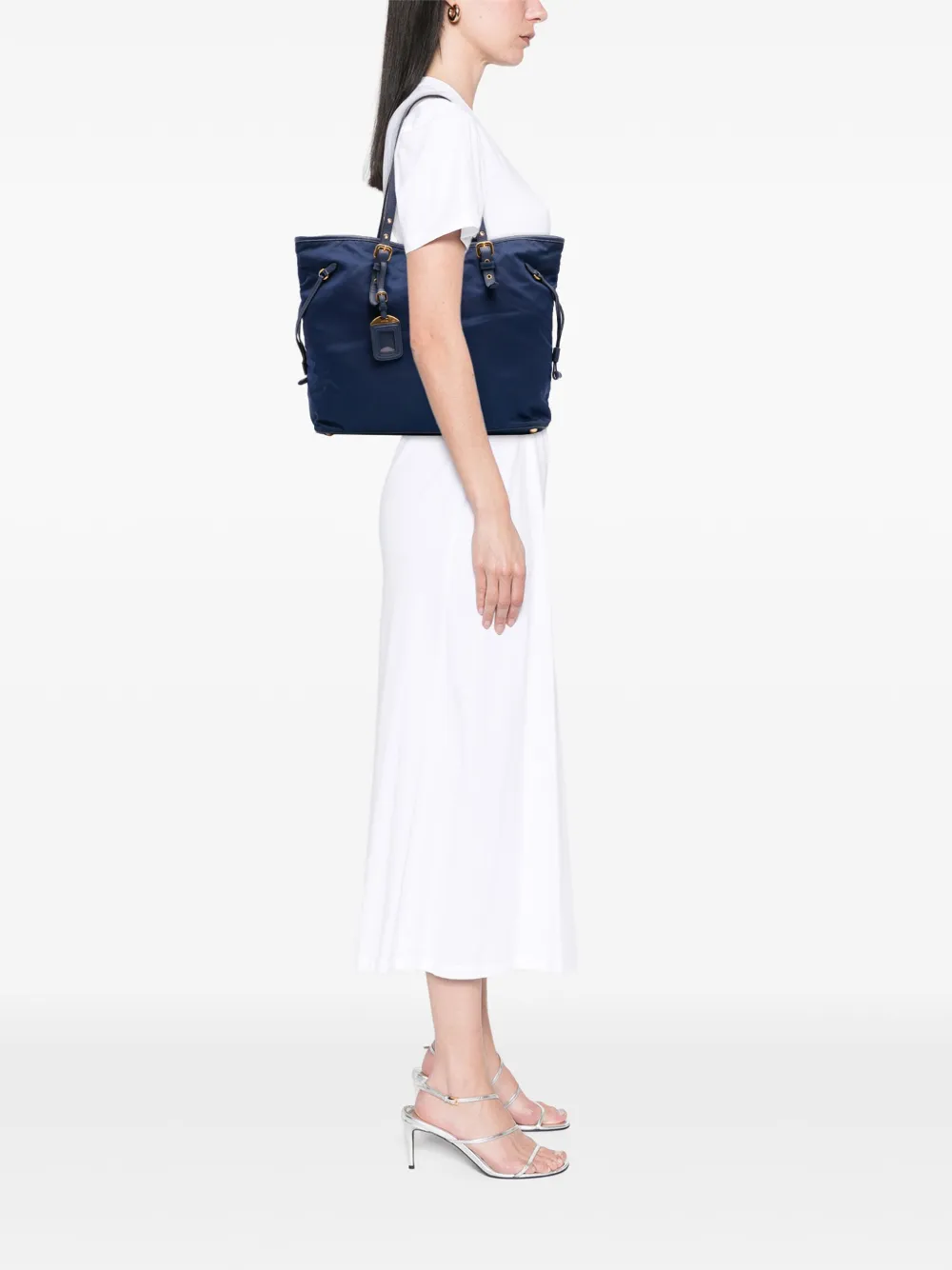 Prada Pre-Owned 2000-2025 Saffiano Trimmed Tessuto tote bag | Pre-Owned | Image 2