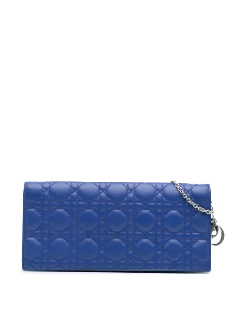 Christian Dior Pre-Owned 2013 Lambskin Cannage Lady Dior Wallet On Chain crossbody bag