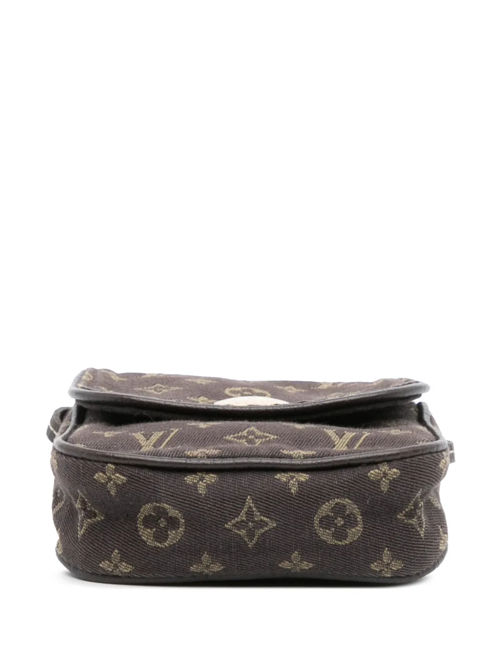 Pre-owned Louis Vuitton 2006-2025 Monogram Mini Lin Pochette Cancun Crossbody Bag In Brown