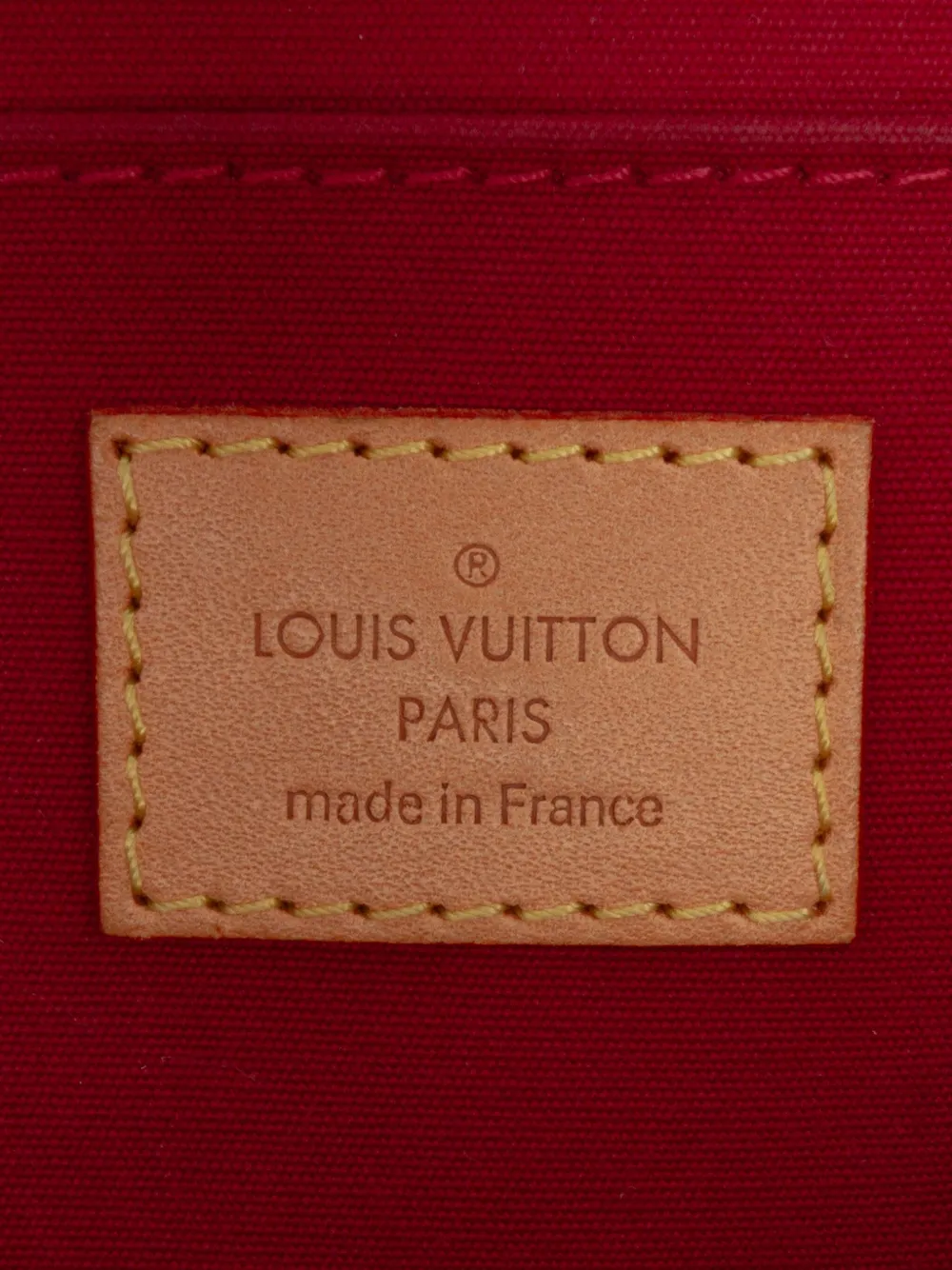 Pre-owned Louis Vuitton 2008 Monogram Vernis Roxbury Drive Satchel In Red