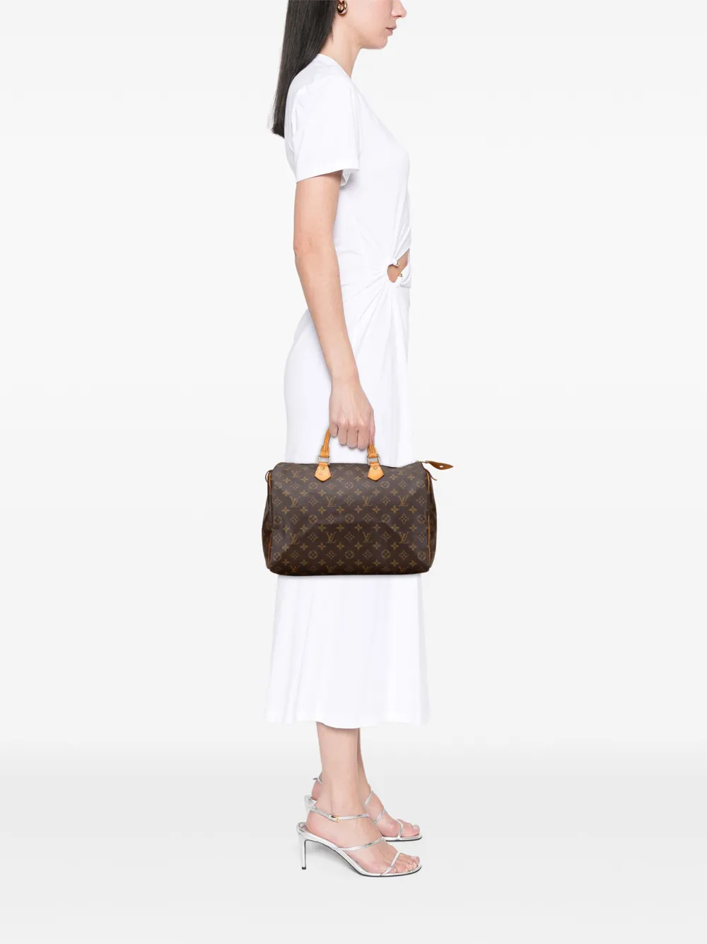 Louis Vuitton Pre-Owned 1999 Monogram Speedy 35 boston bag | Pre-Owned | Image 2