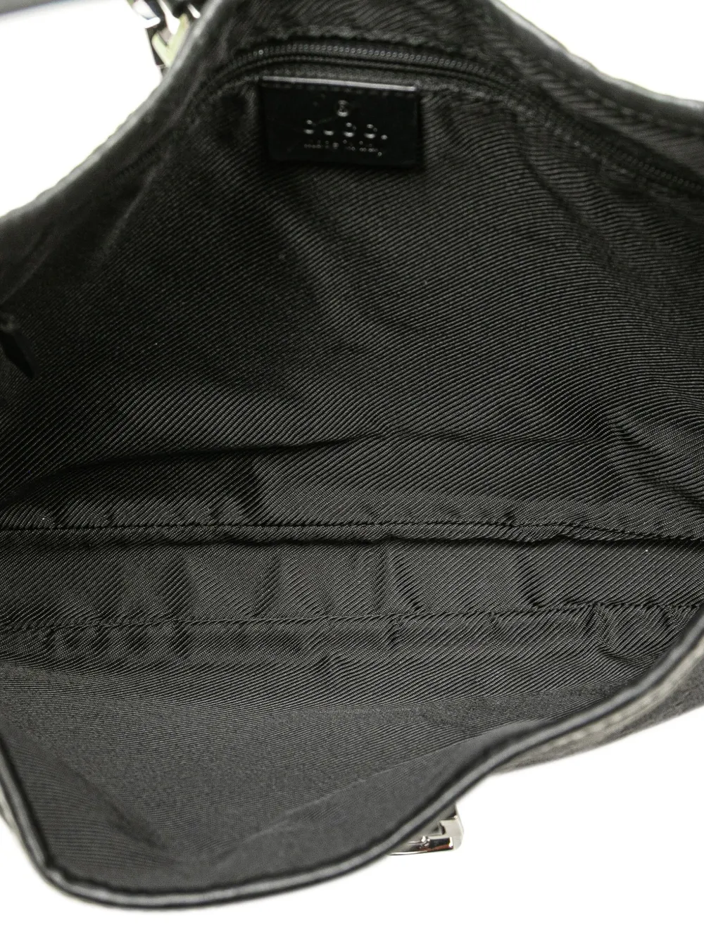 Pre-owned Gucci 2000-2015 Gg Canvas Jackie Shoulder Bag In Black