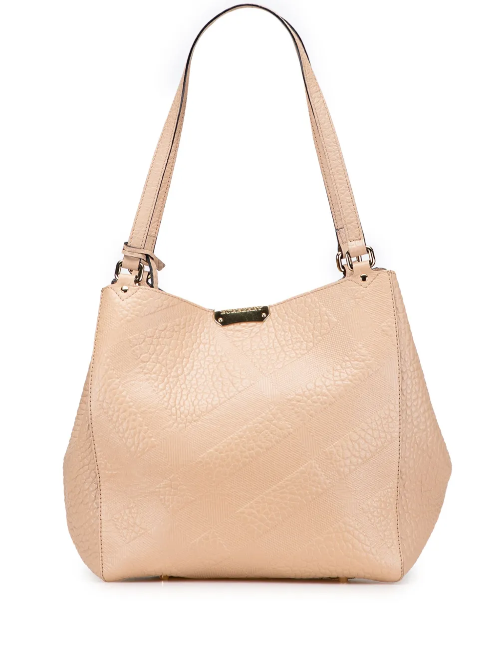 Burberry Pre-Owned 2000-2017 Small Embossed Grain Check Leather