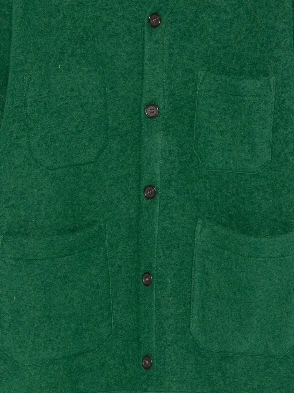  Universal Works V-neck Cardigan - Green 