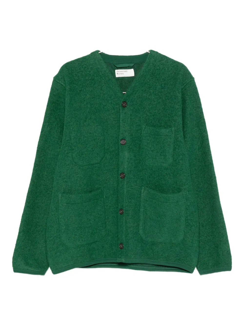 Universal Works V-neck cardigan - グリーン Universal Works V-neck cardigan - グリーン