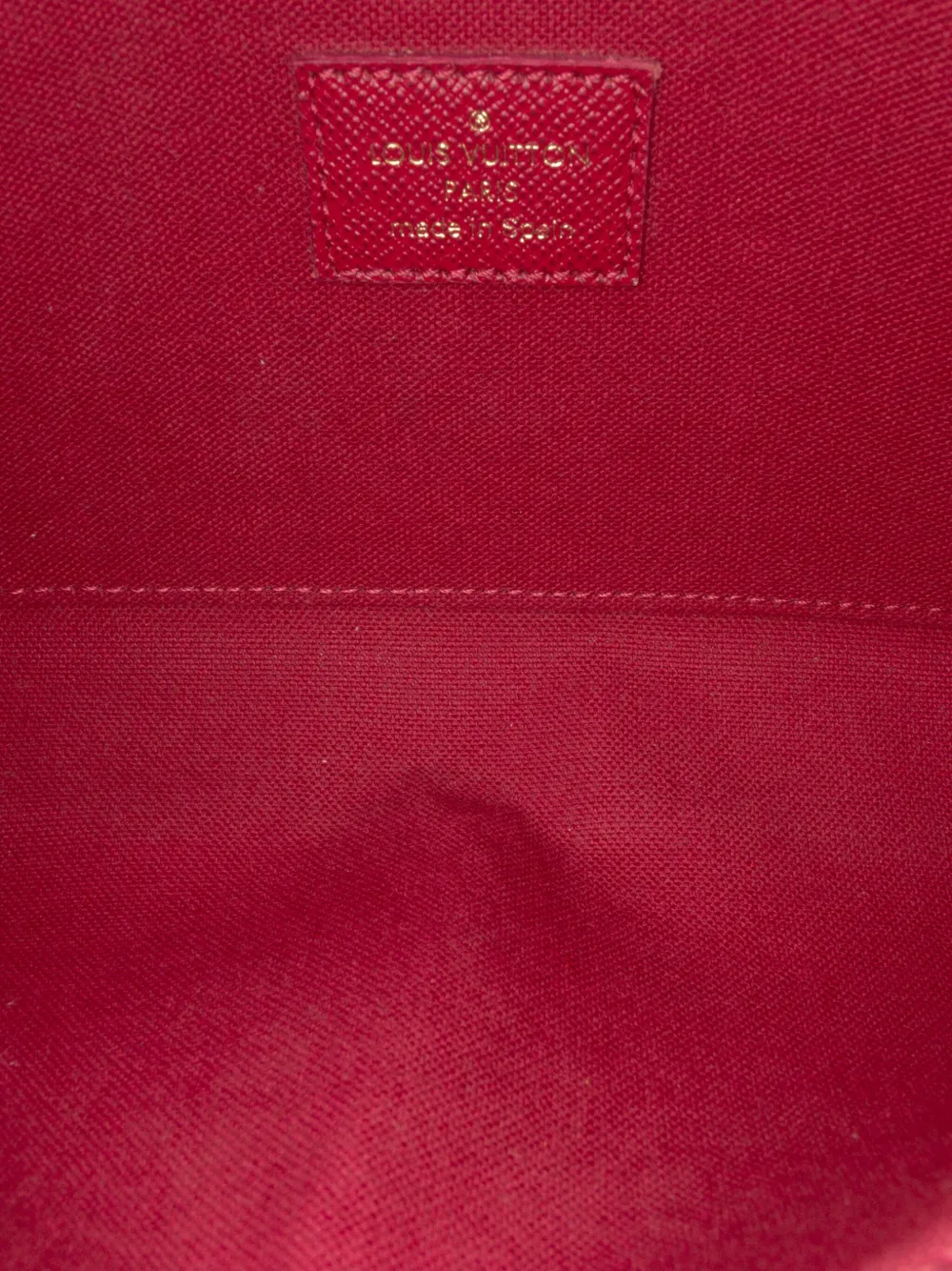 Pre-owned Louis Vuitton 2020 Monogram Pochette Felicie Crossbody Bag In Brown