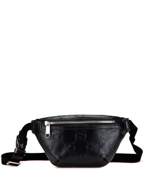 Gucci Pre-Owned riñonera GG Embossed de piel con perforaciones 2016-2025
