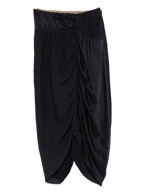 Ziggy Chen ruched midi skirt
