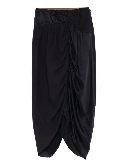 Ziggy Chen ruched midi skirt