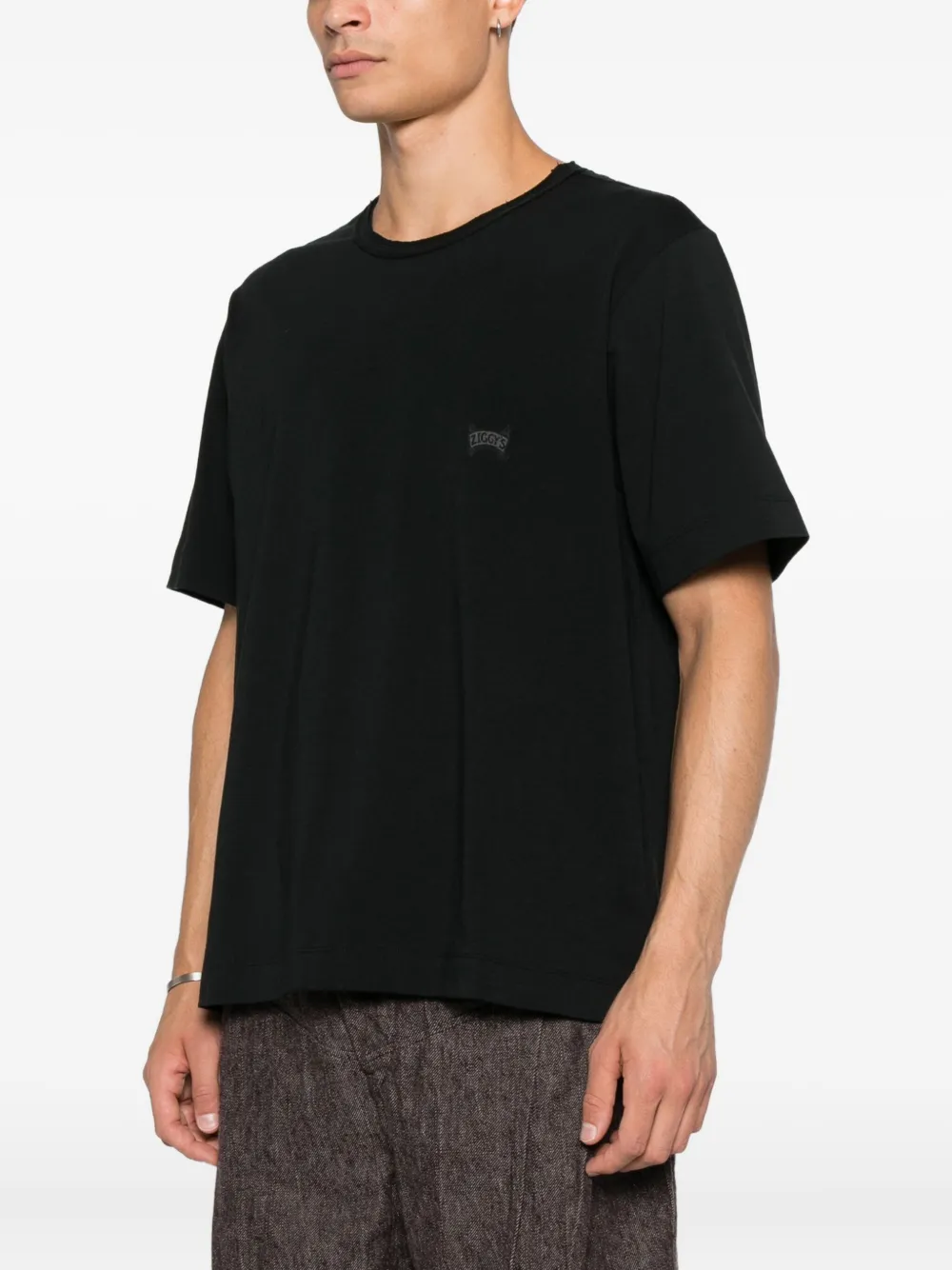 Ziggy Chen T-shirt met print Zwart