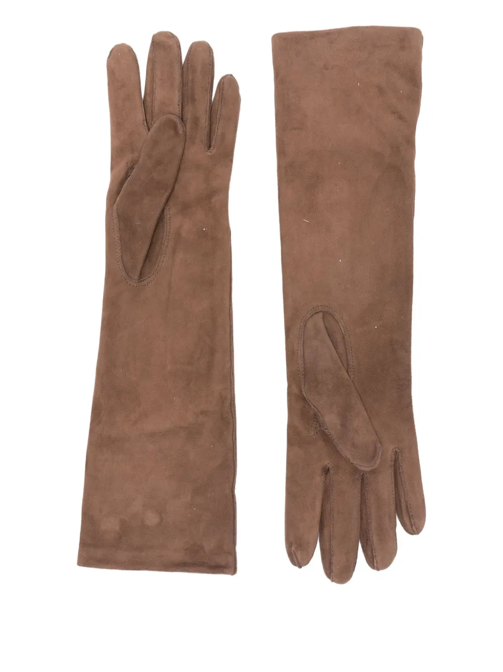 Max Mara Logo-detailing Gloves In Multi
