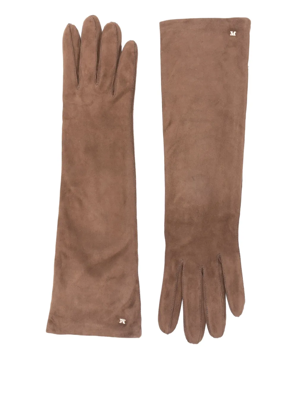Max Mara Logo-detailing Gloves In Multi