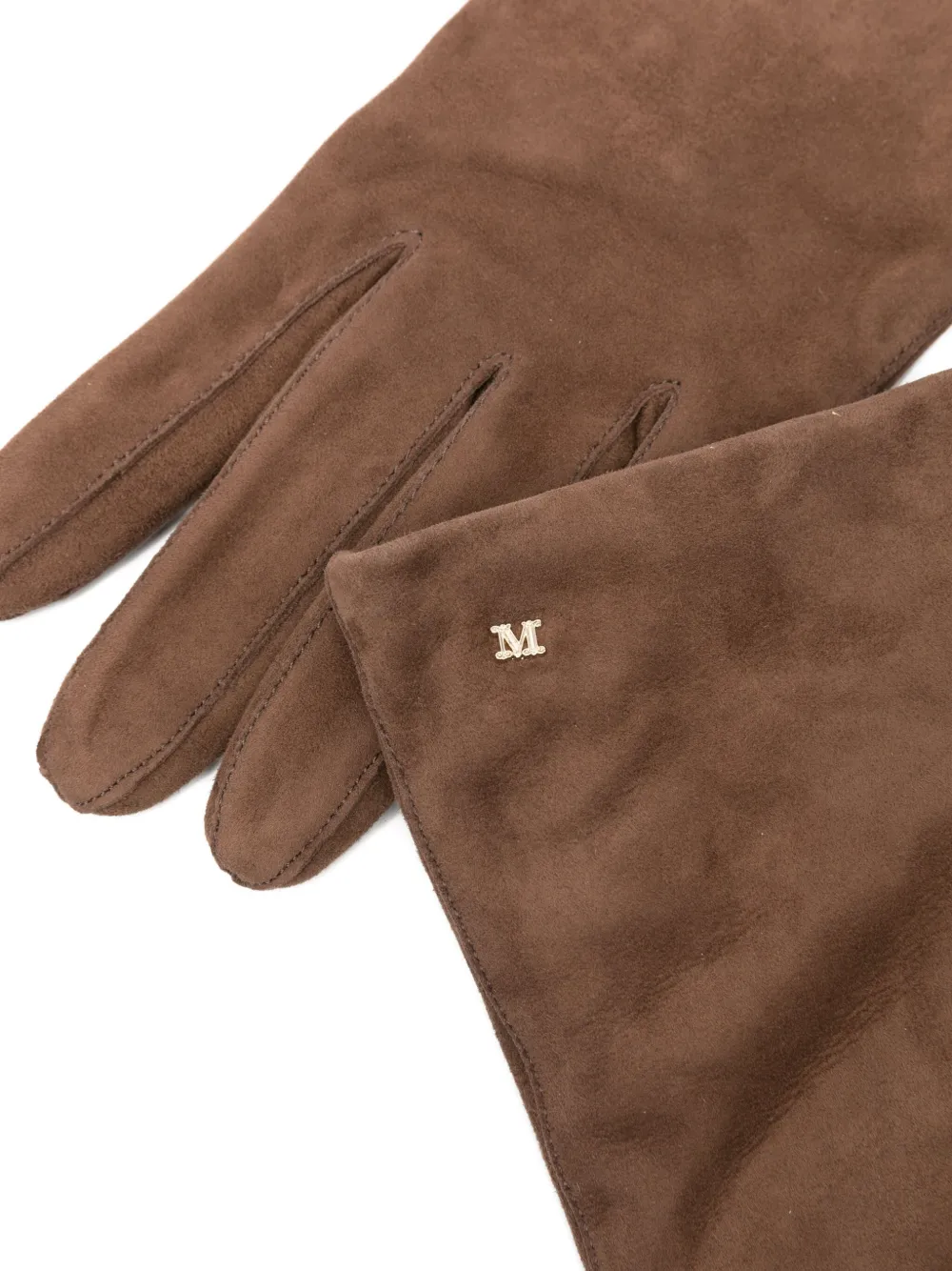 Max Mara Handschoenen met logodetail Blauw