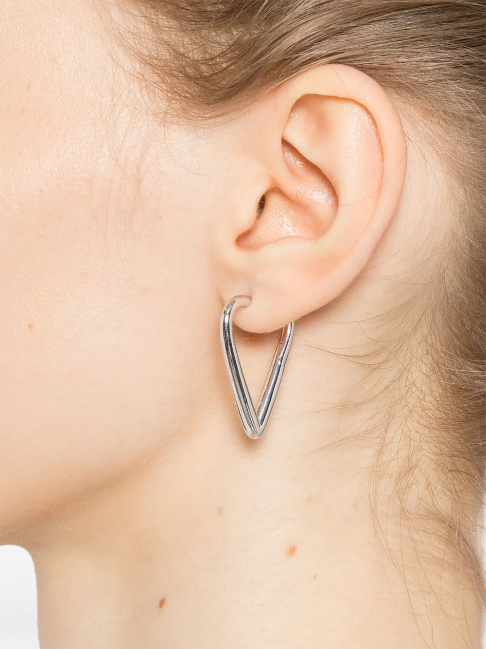Avgvst boucles d'oreilles créoles en forme de cœur | Image 2