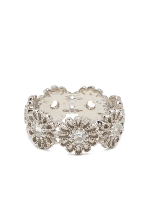 Tityaravy stering silver Sai 7 topaz ring