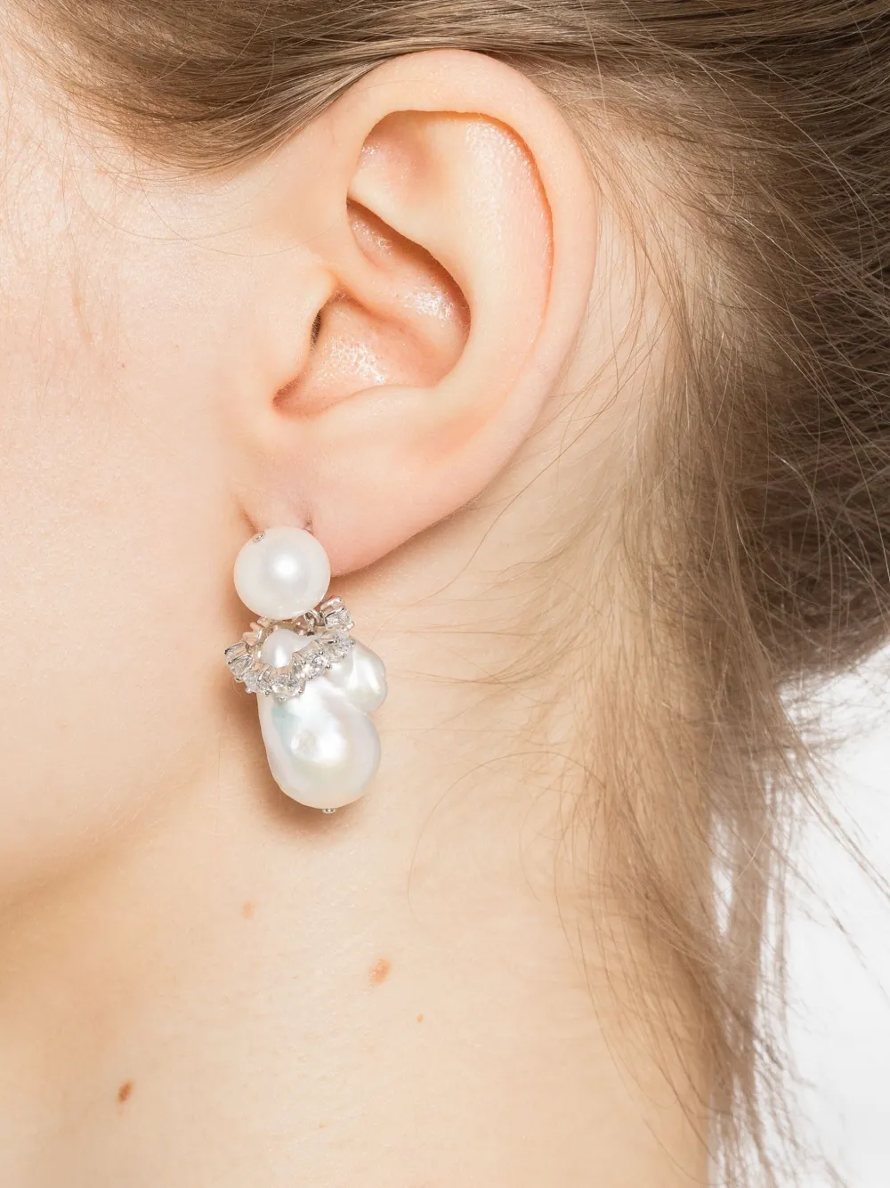 Completedworks Baroque oorbellen - Wit