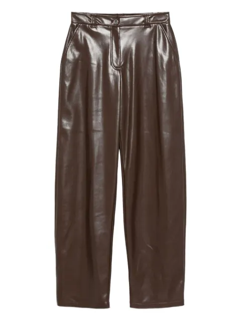 PINKO faux-leather trousers