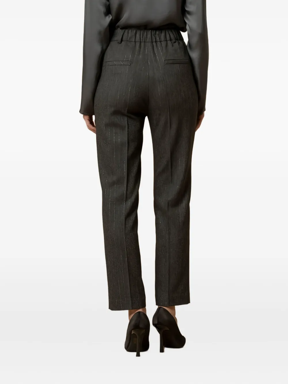 Kocca Baetis broek met krijtstreep Grijs
