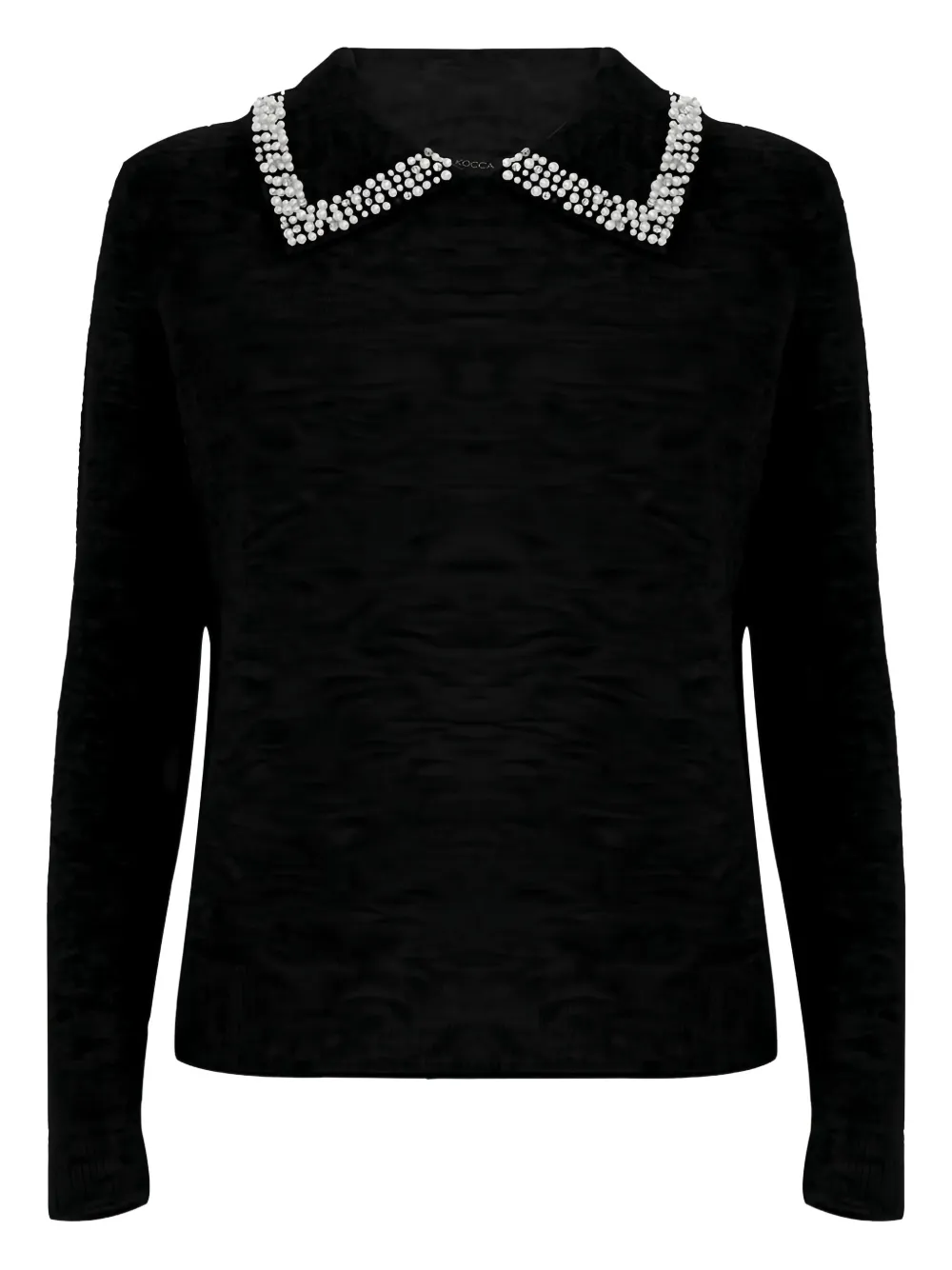 Kocca Aralda embellished-collar sweater - Nero