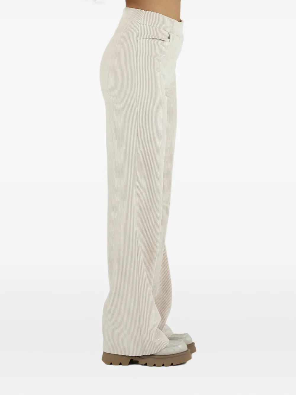 Kocca Ansyell ribfluwelen broek Beige