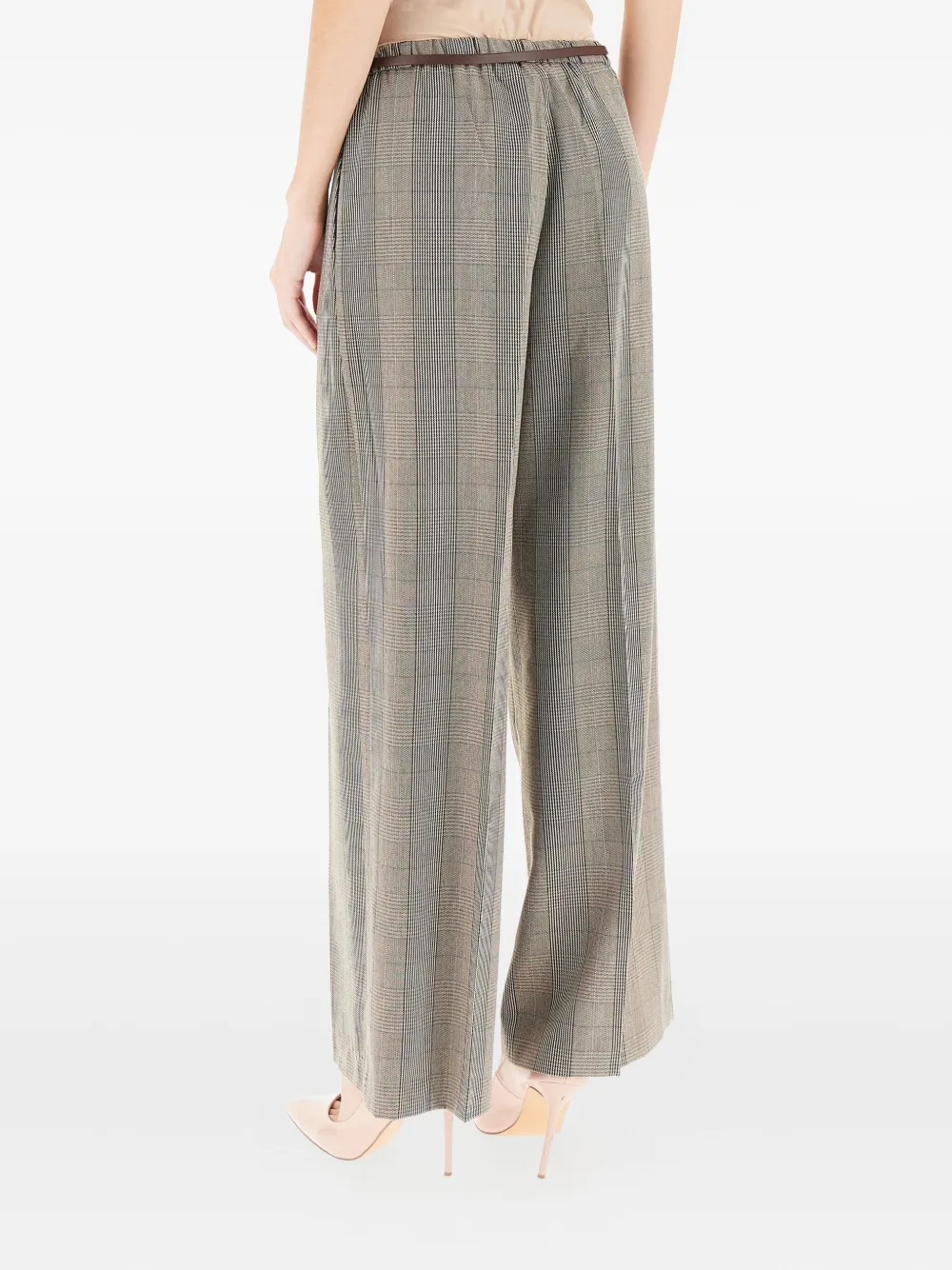 Kocca Engracia Checked Trousers In Green