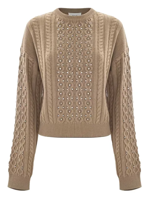 Kocca Emiliana cable-knit embellished sweater