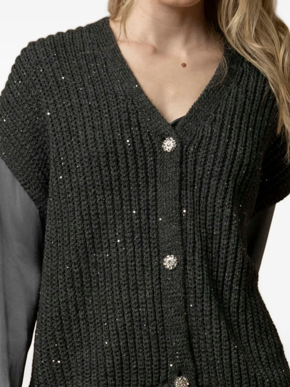 Kocca Inisio Button Cardigan In Black