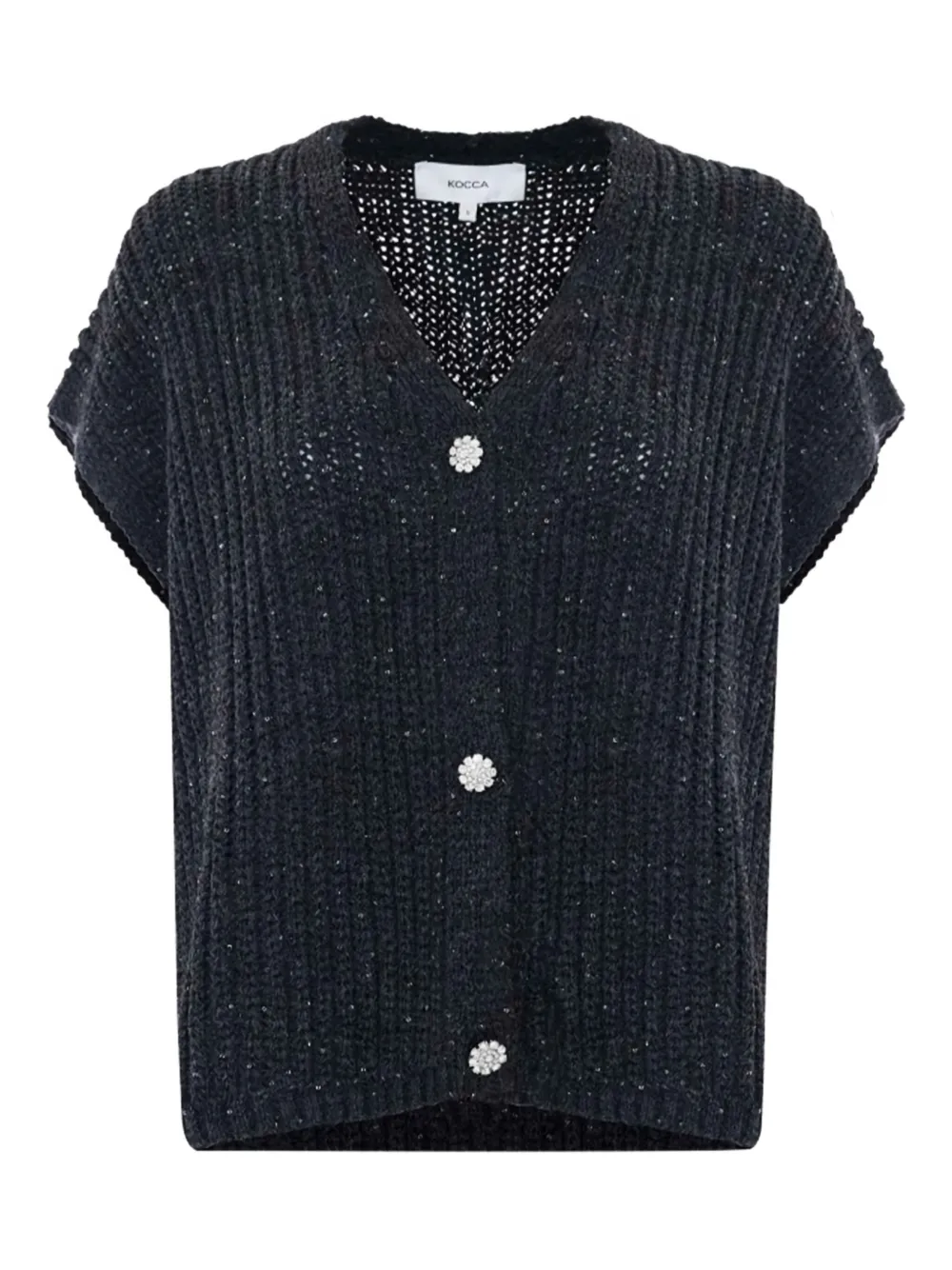Kocca Inisio Button Cardigan In Black