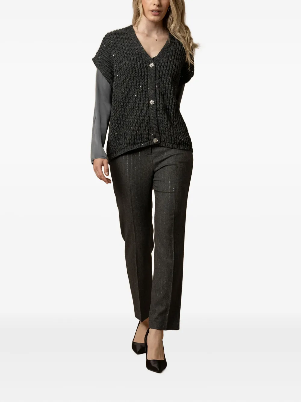 Kocca Inisio Button Cardigan In Black