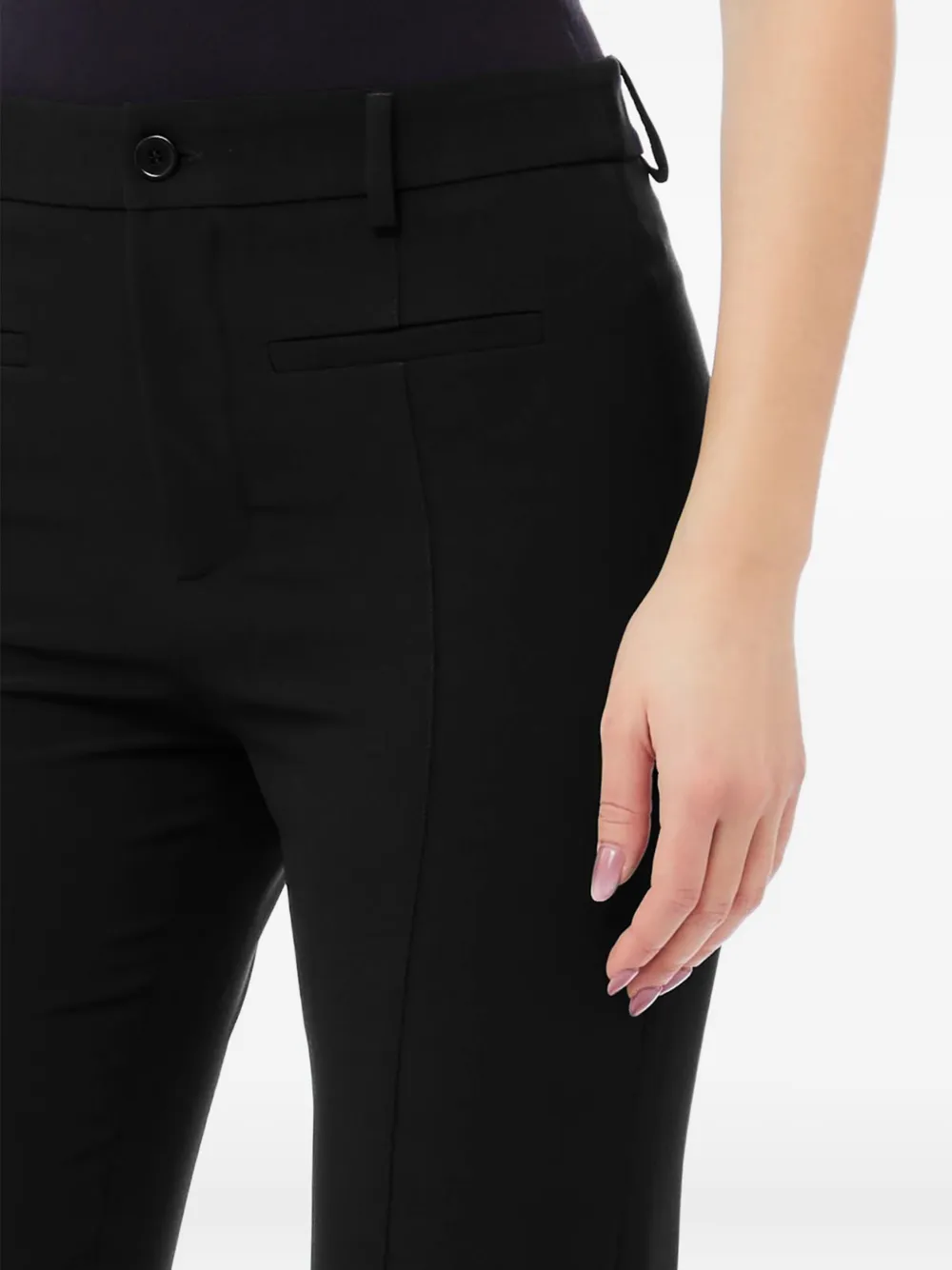 Liu •jo Welt Pocket Trousers In Black
