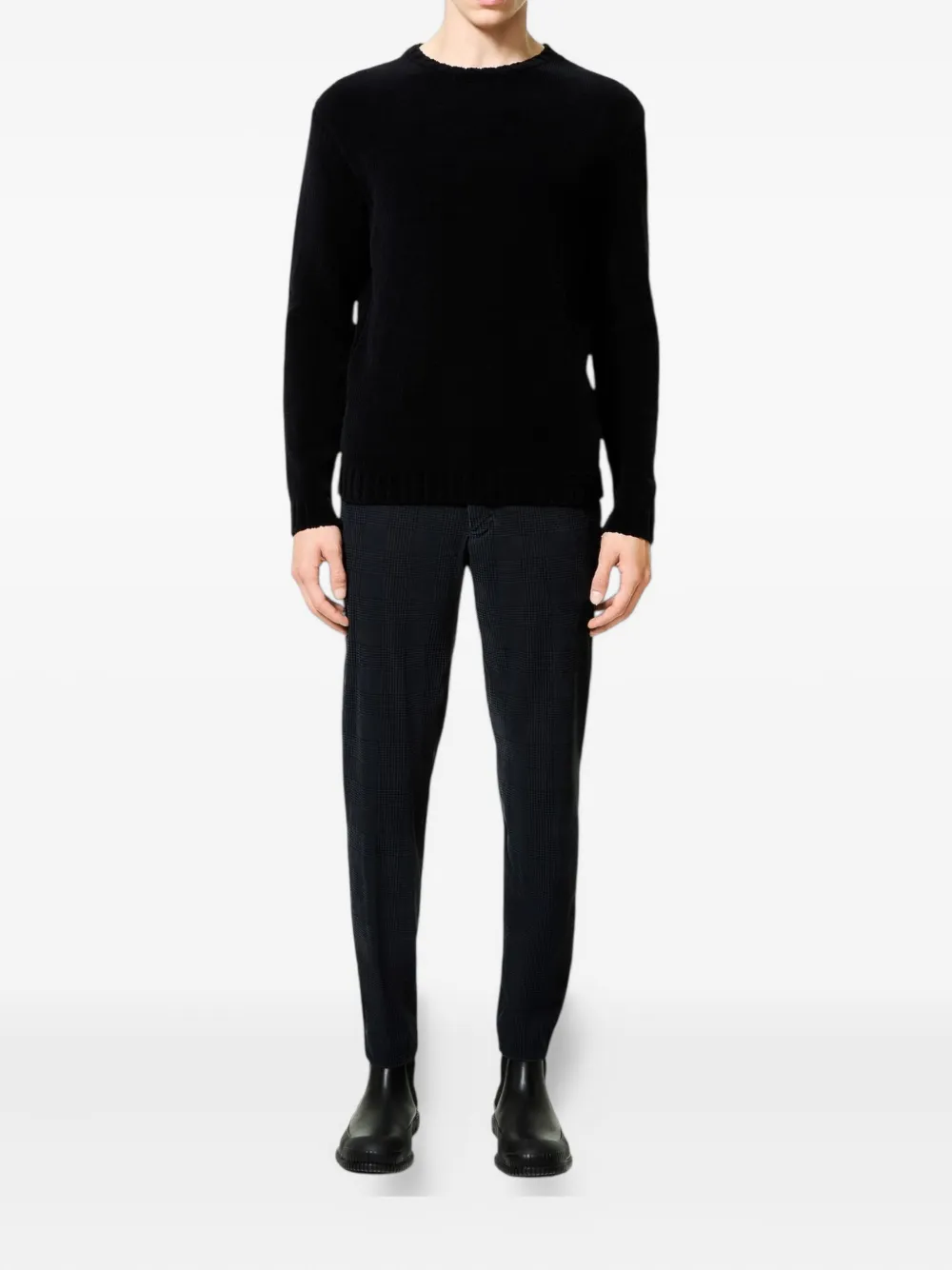 RRD round knit sweater - Zwart
