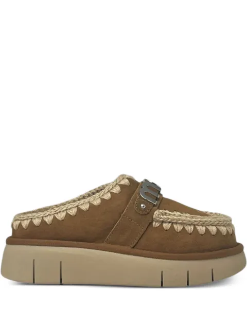 Mou Bounce suede mules