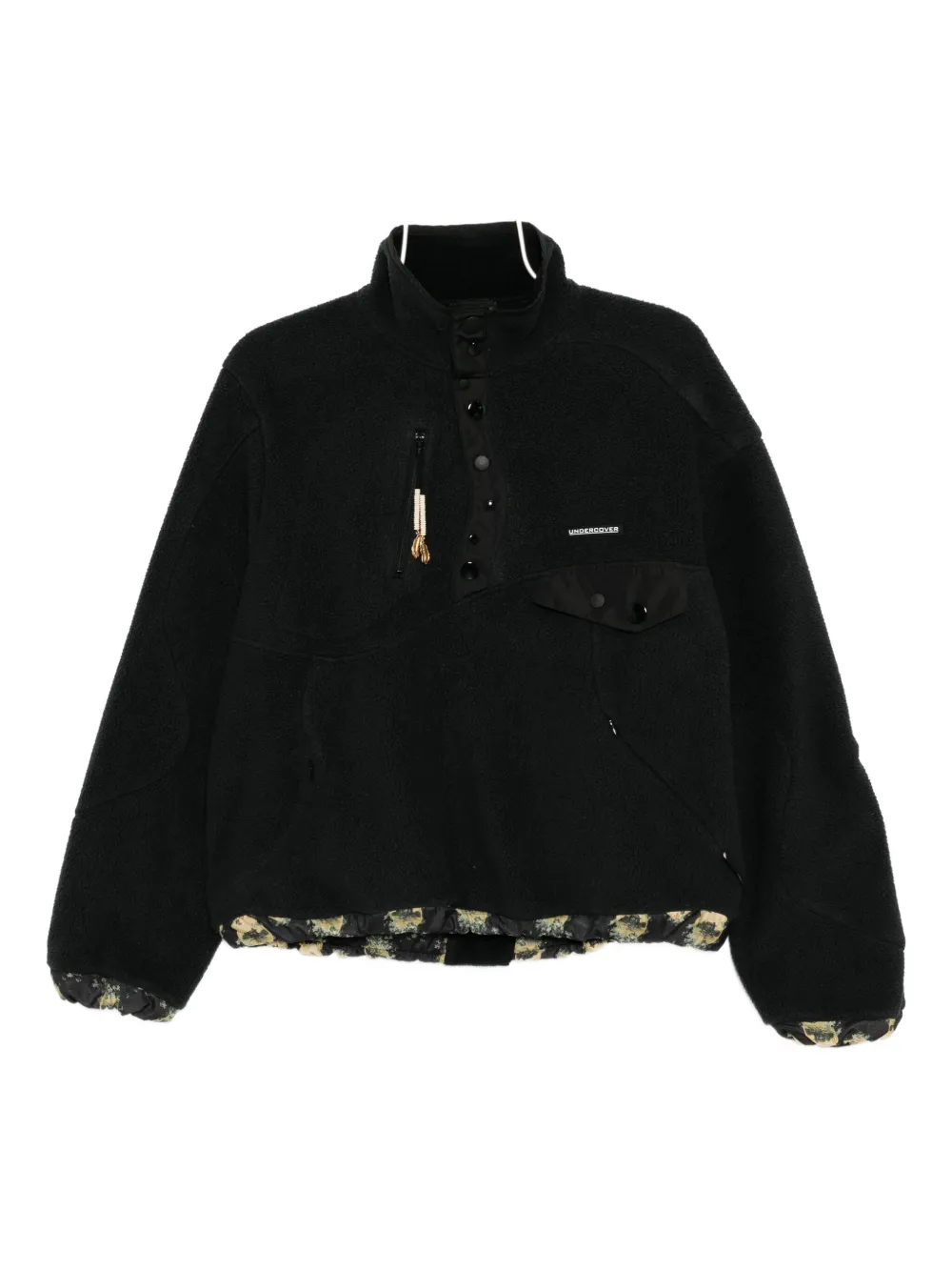 Undercover Logo-patch Top In Black